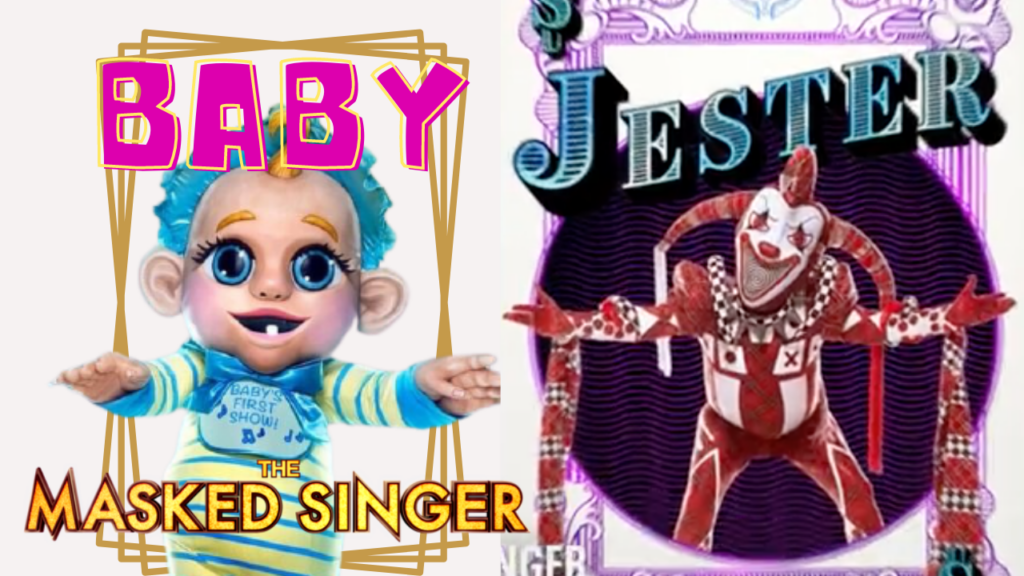 Masked Singer Baby And Jester Costumes Revealed!