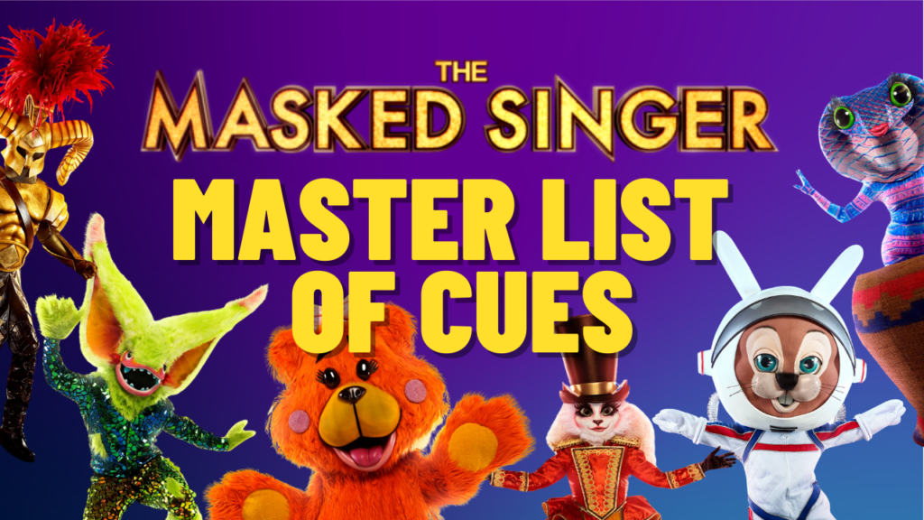 Masked Singer Master List of Clues - Season 7